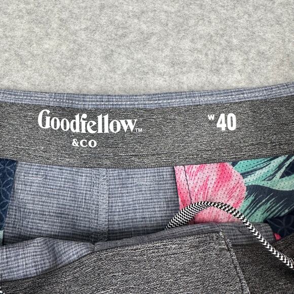 Goodfellow & Co Shorts Mens Sz 40 Blue Every Wear 9'' Slim Fit Flat Front Chino - Picture 5 of 14